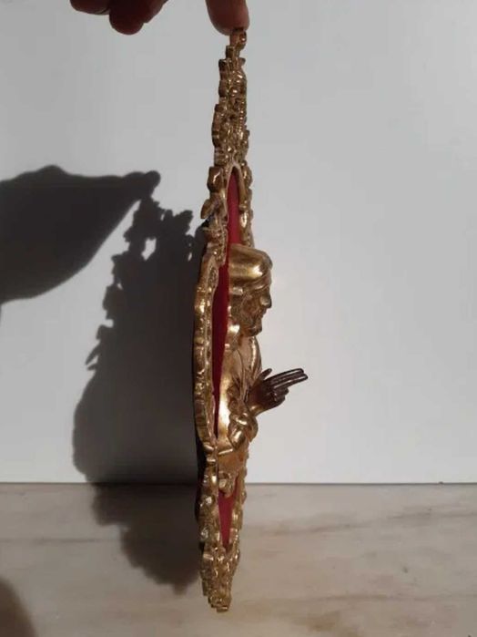 Quadro com Cristo em bronze