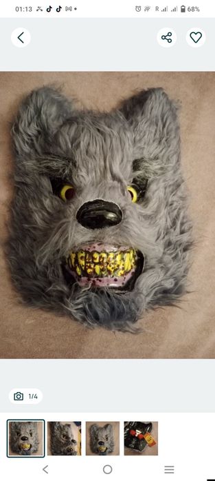 Maska wilkołaka halloween
