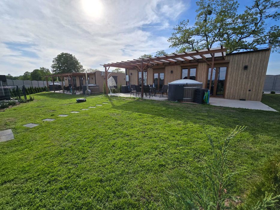 Powidz Domek domki z Sauną Jacuzzi Grill Pizza Ognisko