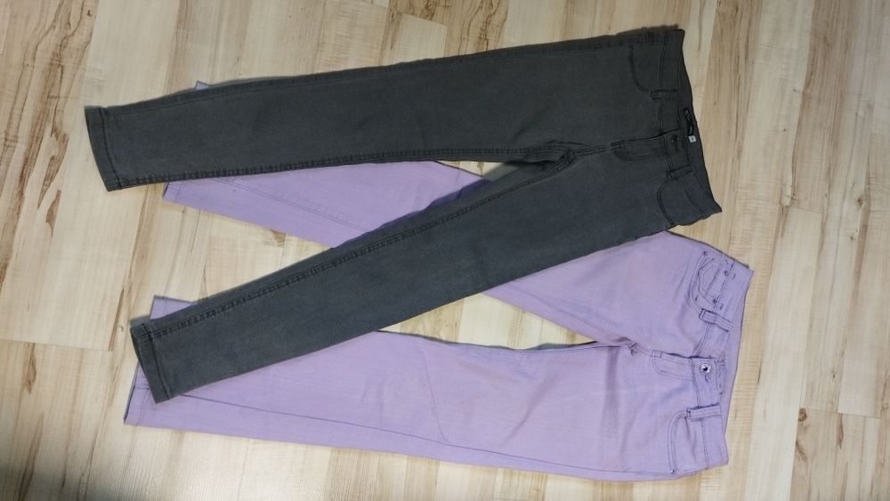 Spodnie biodrówki 36/38 zestaw dwóch par
