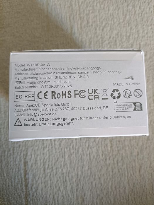Termostato wi-fi  - Water heating / Gas Boil 3A (model WT10R-3A-W)