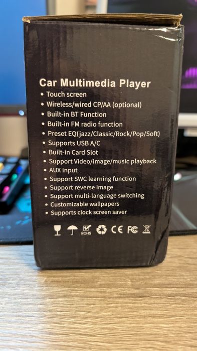(НА ЗАПЧАСТИНИ, або ЗАМІНА ДИСПЛЕЯ) 1Din мультимедійний плеєр CarPlay Android AUTO, сенсорним екраном, універсальний 6,86-дюймовий
