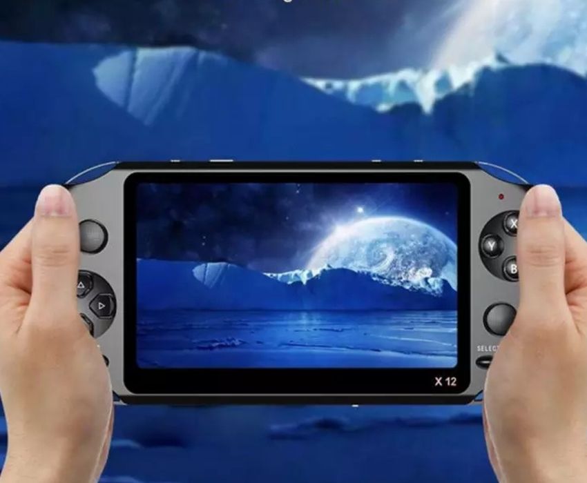 Consola portátil de jogos modelo X12 (Com 300 jogos) ecrã grande 5.1"