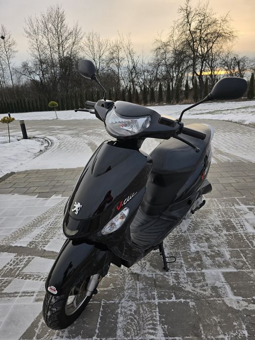 Skuter Peugeot V-Clic 50cc 4T Gaźnik Piękny Czarny Transport Cała PL