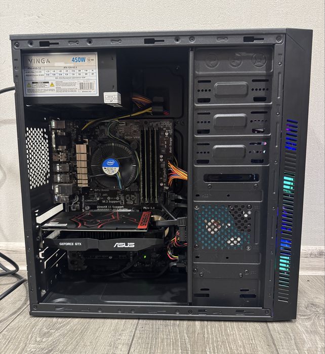 Ігровий ПК GТХ1050Тi 4Gb, i5, 16Gb, SSD256, HDD500, налаштований