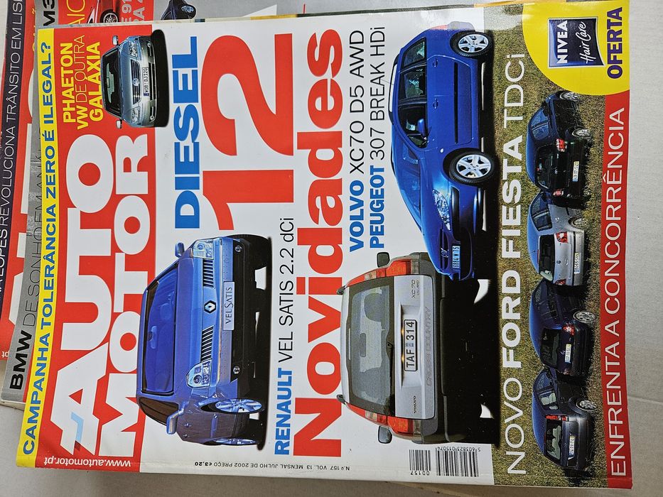 Lote 4 Revistas AutoMotor 2002 Usadas