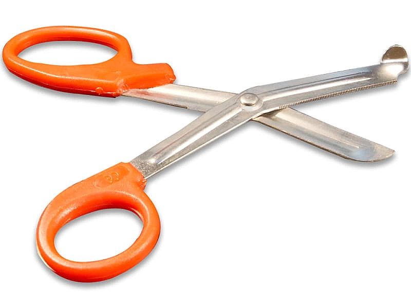 Nożyczki bezpieczne opatrunkowe 14 cm czerwone