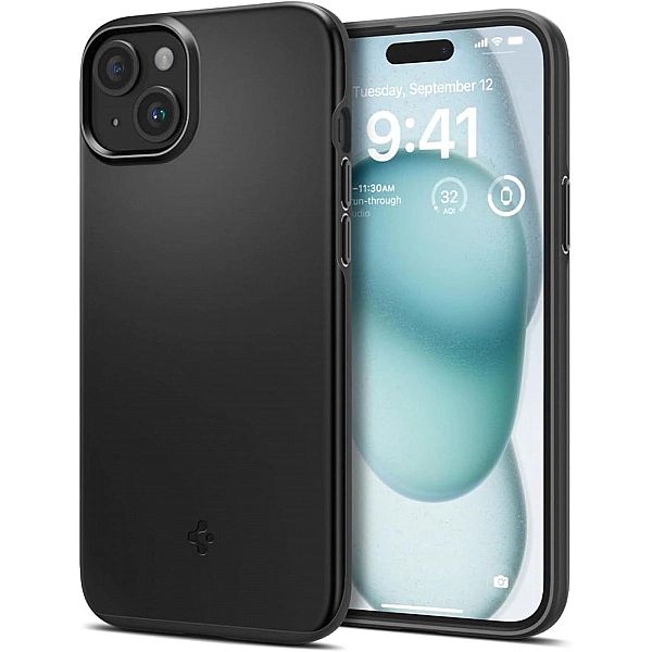 Spigen Thin Fit Iphone 15 Black