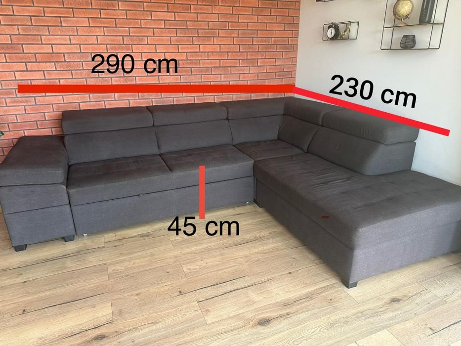 Narożnik z funkcją spania