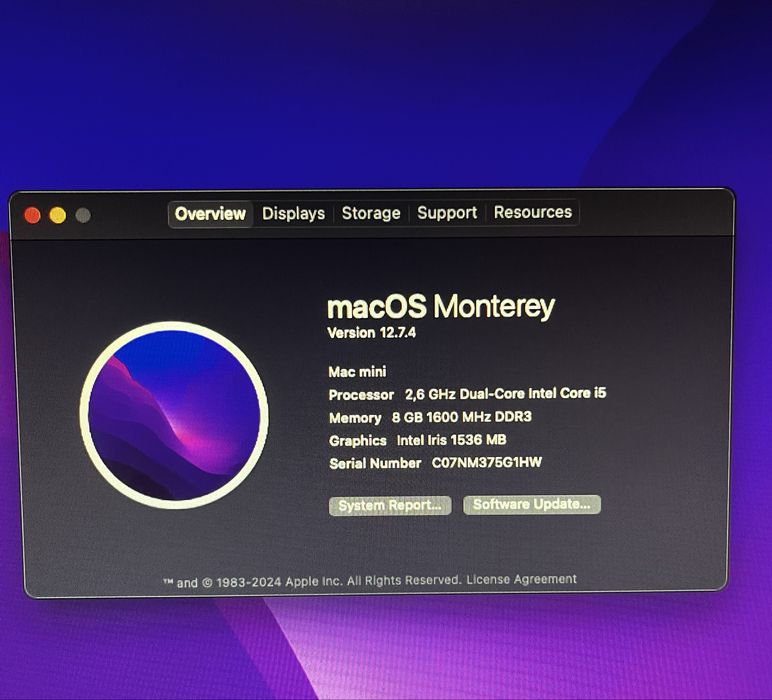 Mac mini (finais de 2014) 2.6Ghz/8Gb RAM/1Tb HDD