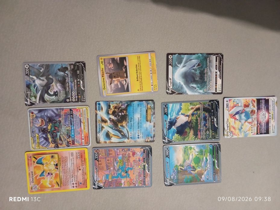 Vendo cartas do Pokémon