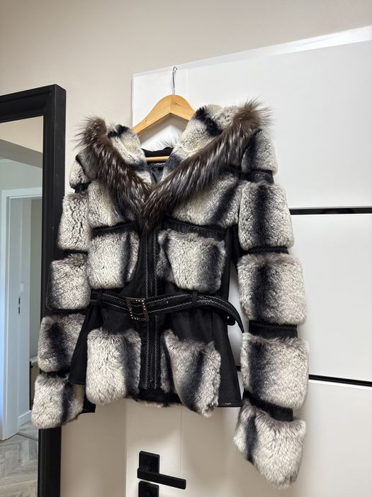 Futro z szynszyla - esencja luksusu! Piekne, miekkie… z paskiem