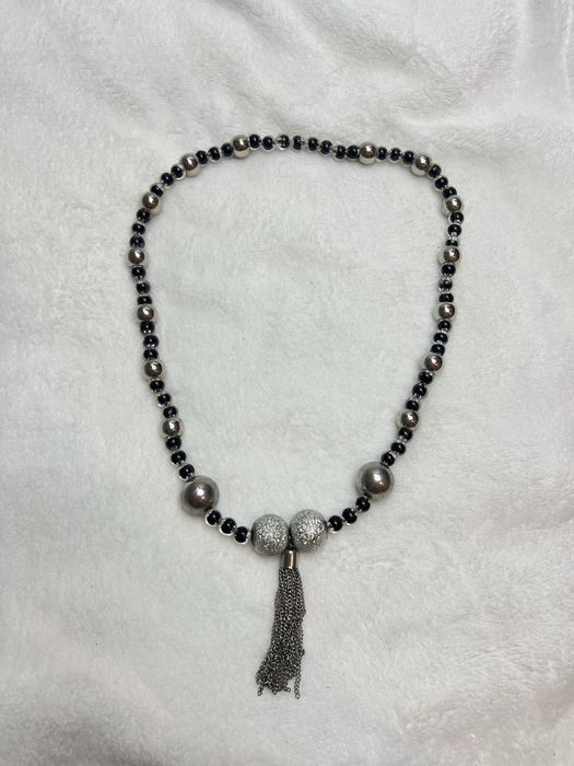 Srebrno czarny naszyjnik 3