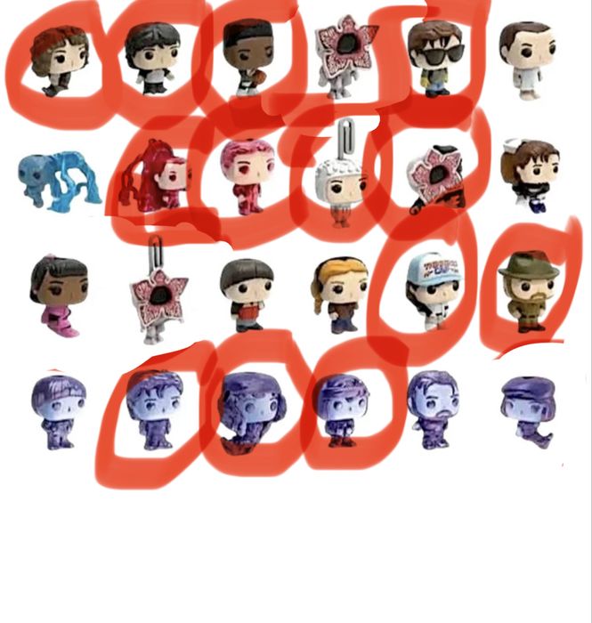 Figurki kinder joy stranger things