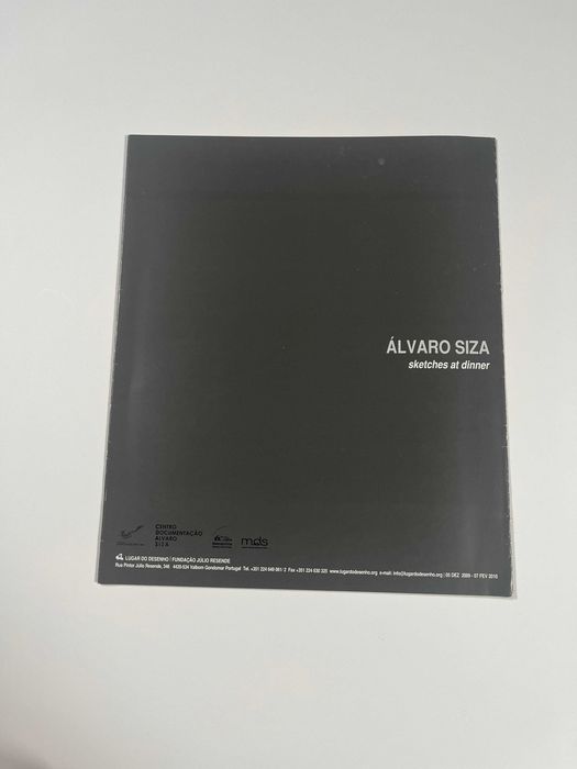 Esquissos ao Jantar Álvaro Siza Exposição Folheto desdobrável 2009