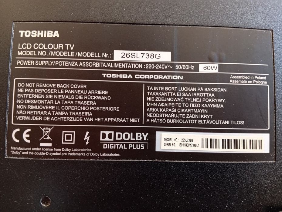 Televisão Toshiba Regza