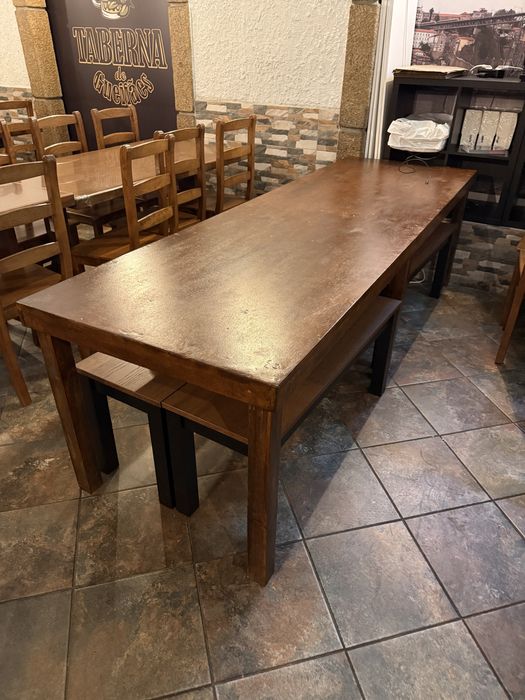 Mesa Madeira - 250cm x 80cm x 72cm