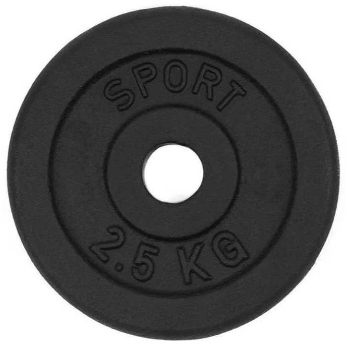 Obciążenie żeliwne 10kg 4 talerze po 2,5kg 28mm zestaw WA