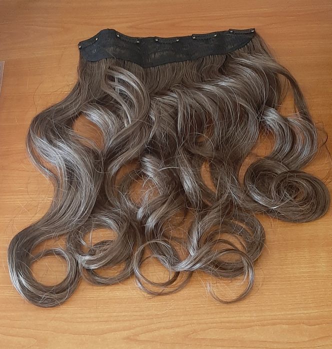 Extensões de cabelo sintético 2 tons 60 cm