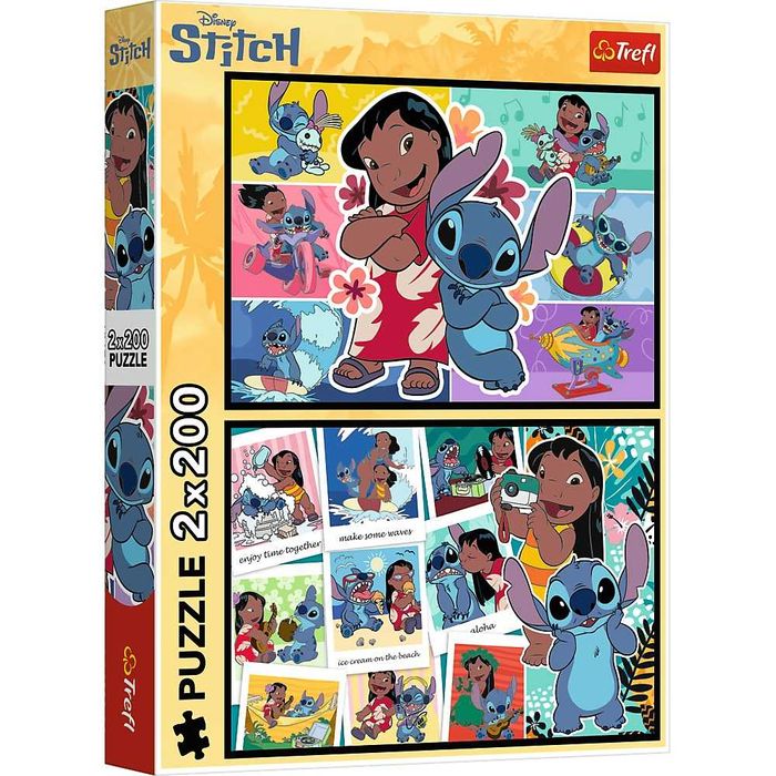 Trefl Puzzle 2x200 el. Lilo i Stitch Wesołe życie Stitcha 13334