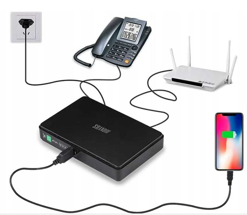 Mini UPS zasilacz awaryjny Shanqiu FX 5-48 Pro 10000mAh