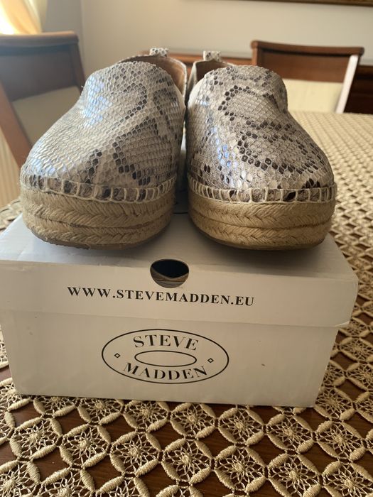 Espadryle Steve Madden — roz. 39. skórzane , wzór skóra węża