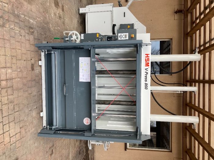 Belownica prasa do makulatury folii kartonu HSM v-press 860 Plus B