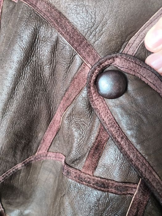 Kurtka skórzana lata 80