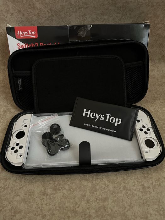 Защитный чехол-кейс Heystop 4-в-1 для Nintendo Switch / Switch OLED (Комплект)