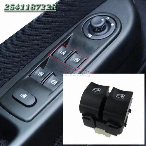 Interruptor Elevador Vidros F.Esq Clio 4 Captur Dacia Logan Novo