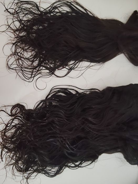 Cabelo indiano, encaracolado usado humano uma vez.300 g