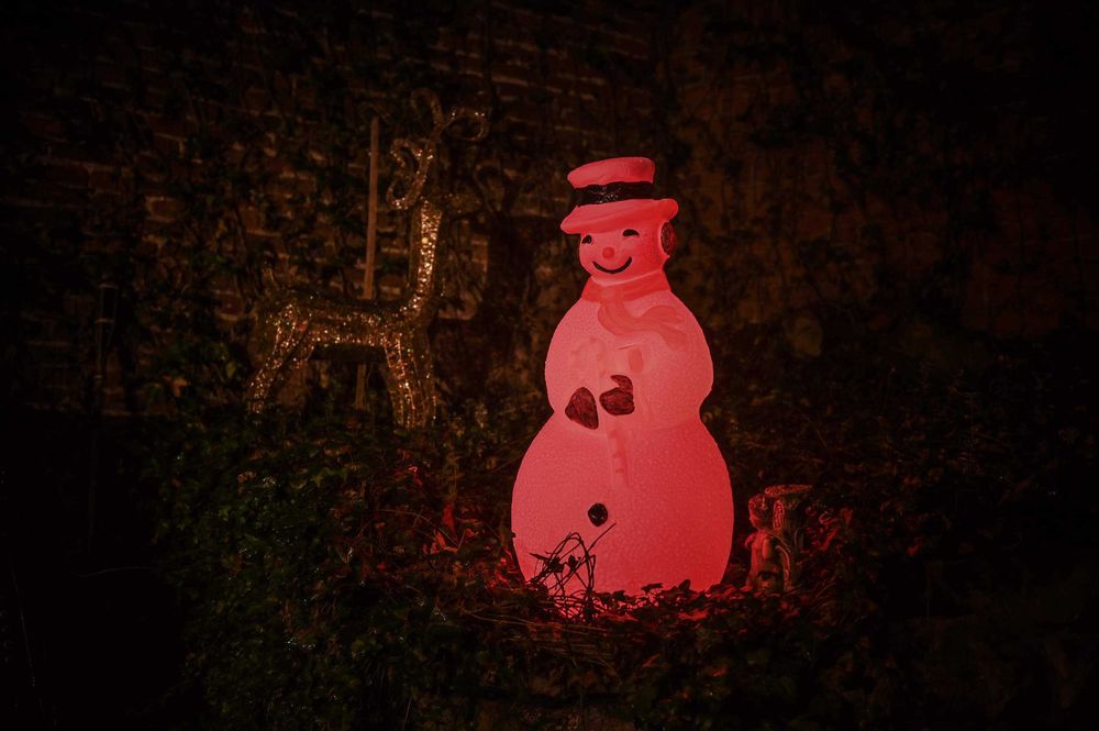 Bałwanek Świąteczny Podświetlany