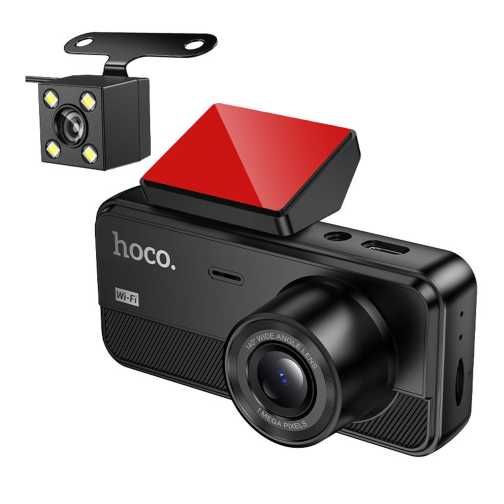 Відеореєстратор Hoco DV15 2-inch 720P/Wi-Fi App/ 3 Камеры