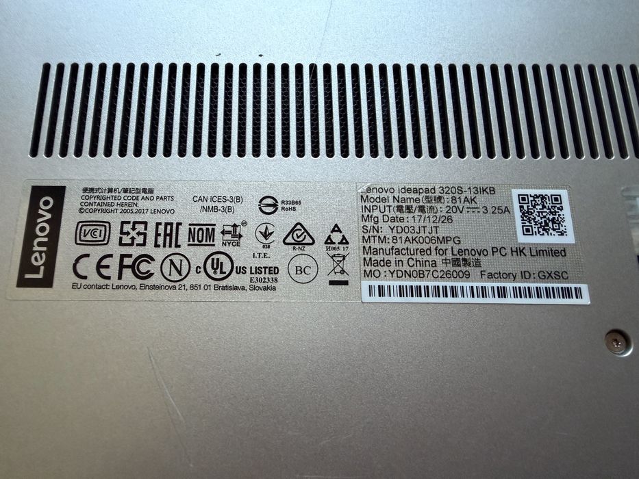 Portatil Lenovo Ideapad 320S-13IKB