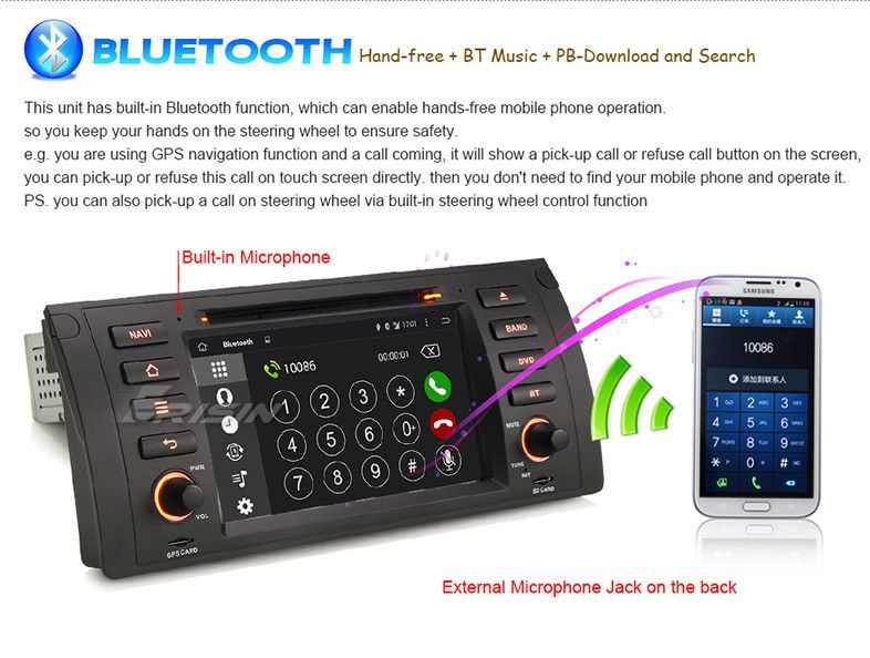 Bmw E39 E53 serie 5 X5 M5 2 din android 14 dvd OctaCore