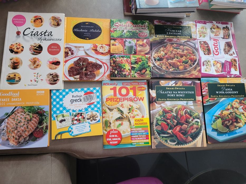 Książki kucharskie , ciasta, potrawy kuchnią dla biegaczy dieta Dukana