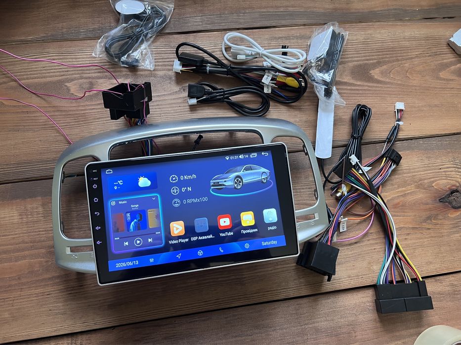 Магнітола Android Hyundai Accent 3 Андроід Carplay Wifi  Bluetooth Магнитола Смарт Мультимедіа