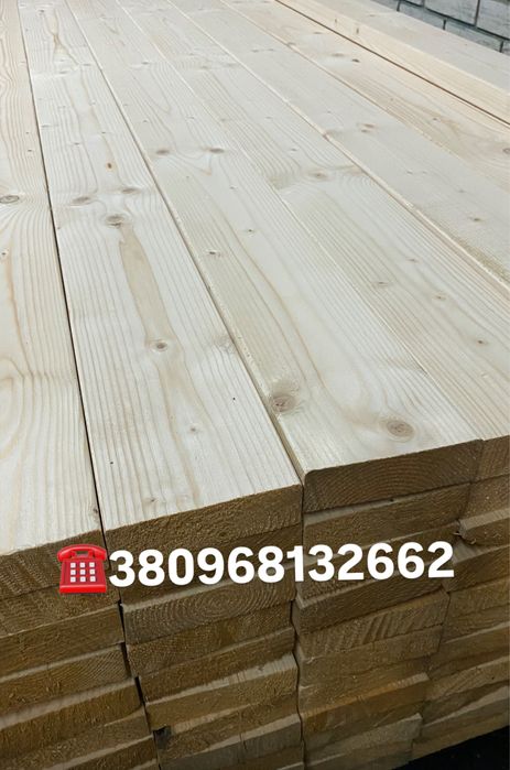 Пиломатеріали сухі строгані для каркасу, дошка стругана 25 45