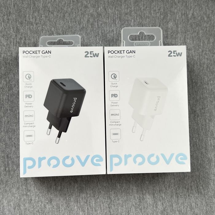 Зарядний Пристрій Proove 25W / Type-C | ШВИДКА ЗАРЯДКА | НОВИЙ ЗАПАКОВАНИЙ | Tехнологія (Pocket GaN)