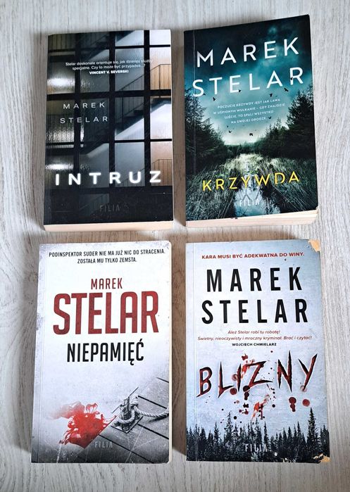 4x Marek Stelar Intruz + Krzywda + Niepamięć + Blizny