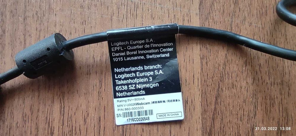 Веб-камера Logitech WebCam C170 с микрофоном