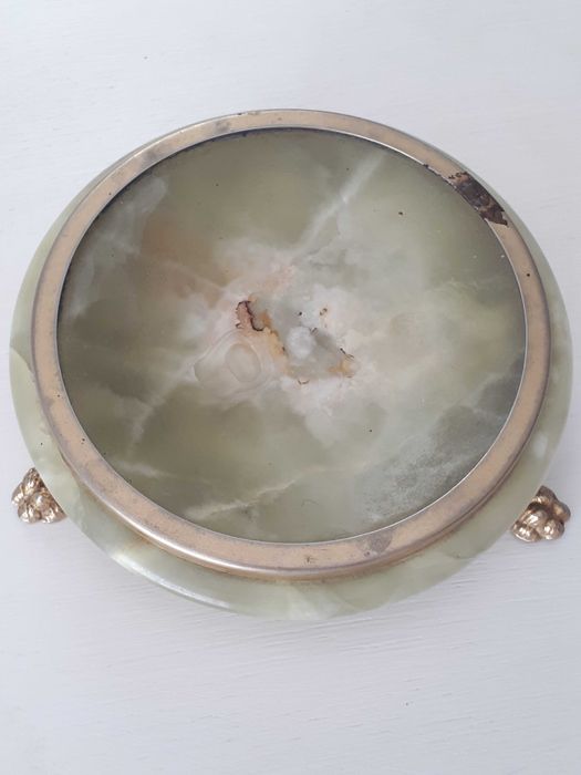 Mini PATERKA na lwich nóżkach z kamienia ONYKS