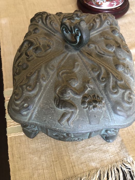 Guarda joias grande, decorativo em louca