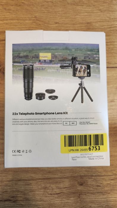 Zestaw obiektywów 4w1 do smartphonów i tabletów ze statywem Apexel