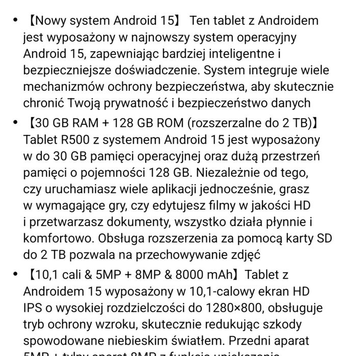 Tablet android pancerne etui