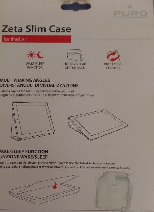 Capa para Ipad Air da Puro cor Vermelha Nova (BV)