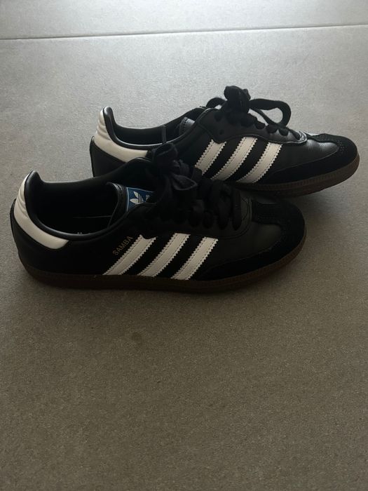 Adidas Samba Leather Pretas - Tamanho 36