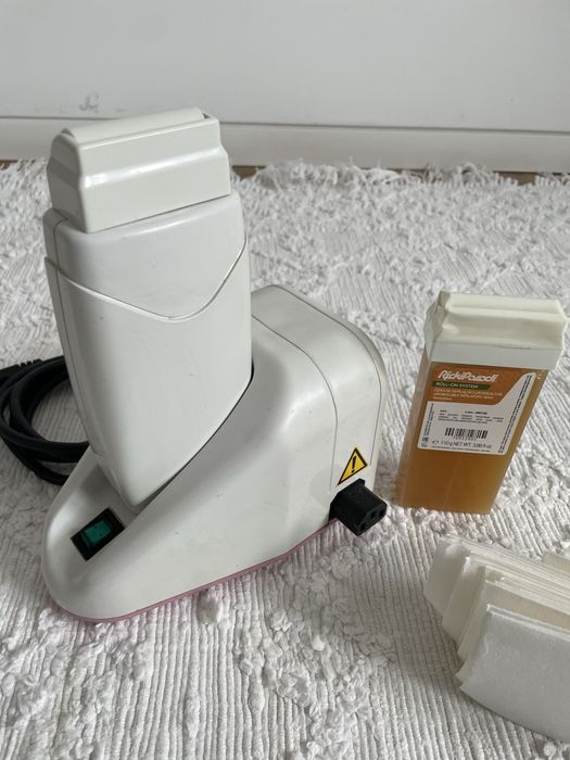 Aquecedor de cera, 2 rollon e bandas