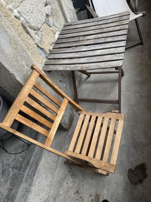 Mesa em teca para jardim