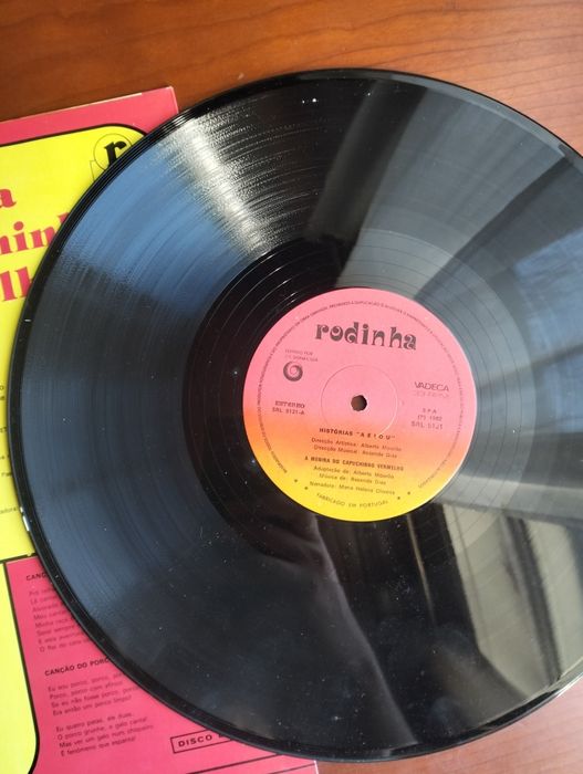 Disco de vinil LP Histórias Infantis - Capuchinho vermelho//Os Dois Ga